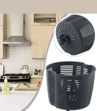WIRÓWKA KOSZYK DO SAŁATY OWOCÓW WARZYW THERMOMIX VORWERK SZARA DO GOTOWANIA