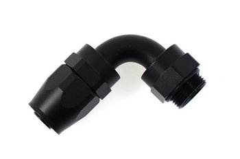 Końcówka chłodnicy oleju 90° M22 na wąż AN8 zaciskana