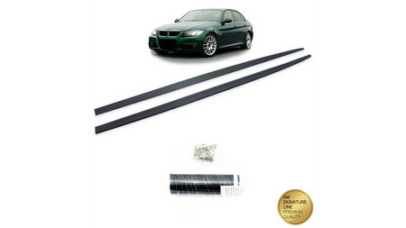 Dokładki progów Matt Black  BMW 3 (E90) Sedan (E91) Touring 2004-2011