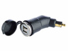 Ładowarka 2x USB 3.3A z wtyczką DIN