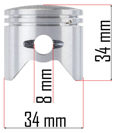 Cylinder tłok zestaw do dmuchawy RTODL0057-CT