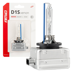 Żarówka ksenonowa żarnik xenon D1S 35W 8000K BASIC blister AMIO-03865