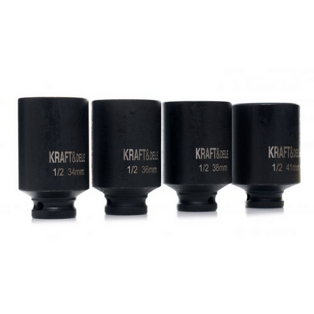 NASADKI UDAROWE 1/2" 6 KĄTNE 4 szt.