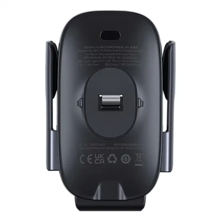 Uchwyt samochodowy z ładowarką Baseus MilkyWay Pro 15W (czarny)
