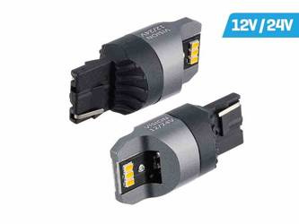 Żarówka VISION WY21W (T20d) 12/24V 6x 3020 SMD LED, nonpolar, CANBUS, pomarańczowa, 2 szt.