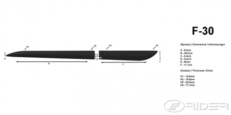 Toyota Rav 4 11-12 listwy boczne