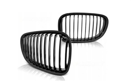 Grill, nerki BMW 7 F01 09-12 atrapa BLACK Połysk