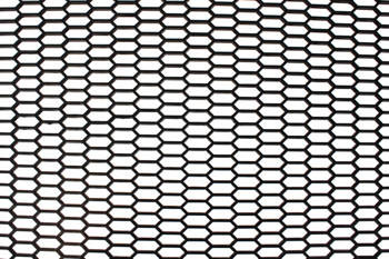 Siatka PU Honey comb Black 120x40cm