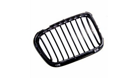 Grill sportowy pojedyncze żeberka Gloss Black  BMW 3 (E46) Sedan Compact Touring przed liftem 1998-2001