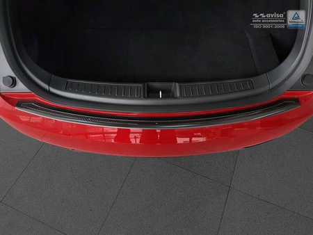 Nakładka na zderzak tylny Tesla model S Carbon+Stal