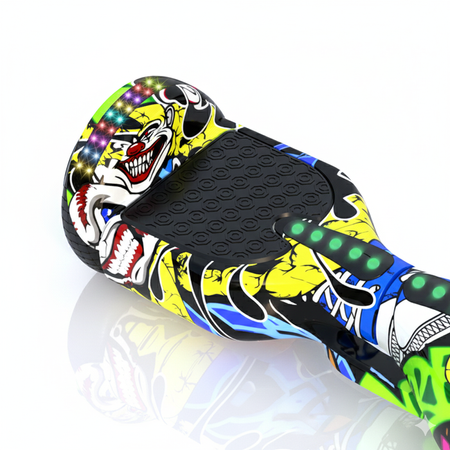 DESKOROLKA ELEKTRYCZNA HOVERBOARD DESKA STREET DANCE 6,5” DUŻE KOŁA ŚWIECĄCE LED BLUETOOTH MUZYKA DLA DZIECI MŁODZIEŻY DOROSŁYCH