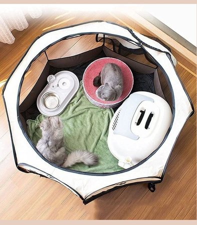 KOJEC DLA PSA KOTA ROZMIAR S SKŁADANY PRZENOŚNY LEGOWISKO KLATKA ZAGRODA