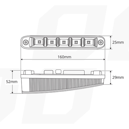 Światła do jazdy dziennej AMiO DRL 506 HP AMIO-01522
