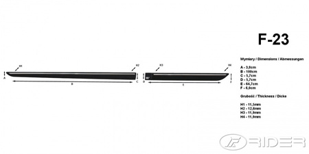 Honda Accord sedan listwy boczne