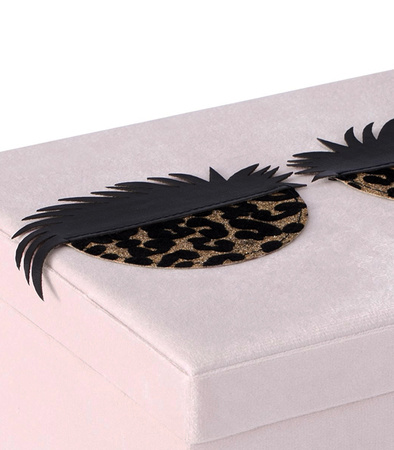 ORGANIZER NA DROBIAZGI KOSMETYKI SZKATUŁKA PUDEŁKO WELUROWE DUŻE ELEGANCKIE OZDOBNE RZĘSY