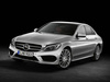 Mercedes klasa C W205 Osłony na słupki drzwi Karbon