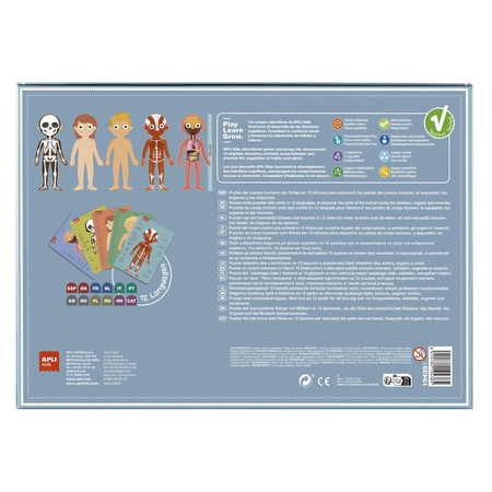 Puzzle edukacyjne Apli Kids - Ciało człowieka 5+