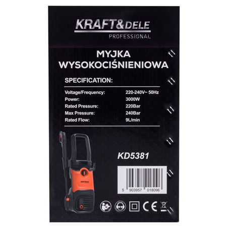 Myjka ciśnieniowa 3000W 240 Bar KD5381