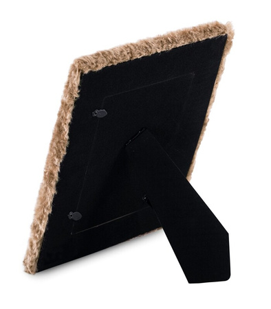 RAMKA NA ZDJĘCIE 21 X 26 CM FUTRZANA DESIGNERSKA REGULOWANA OZDOBNA DO WNĘTRZ