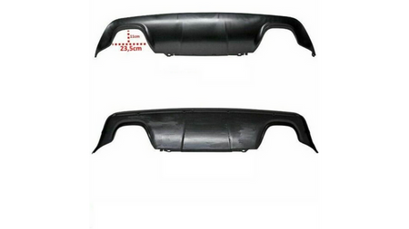 Tylny dyfuzor Matt Black  BMW 5 (E60) Sedan (E61) Touring 2001-2010
