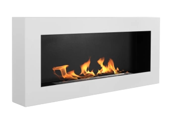 Biokominek wiszący 900x400 Box biały strukturalny mat