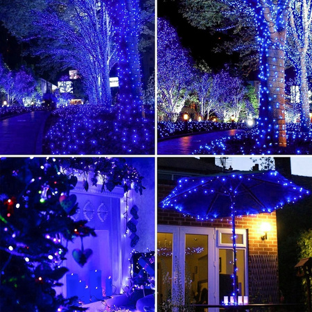LAMPKI CHOINKOWE 200 LED ZEWNĘTRZNE WEWNĘTRZNE 20M OŚWIETLENIE ŚWIĄTECZNE