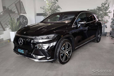 Nakładka na zderzak tylny do Mercedes EQS (Carbon Fiber)
