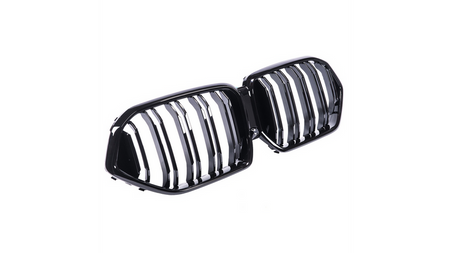 Grill sportowy podwójne żeberka Gloss Black BMW X6 G06 F96 2019-obecnie