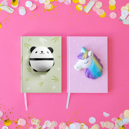 Notatnik A5 z miękką figurką Squishy Miquelrius  Unicorn