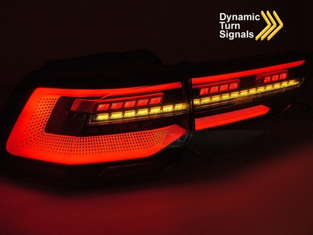Lampy diodowe red LED bar do VW Golf 8 VIII 19-24