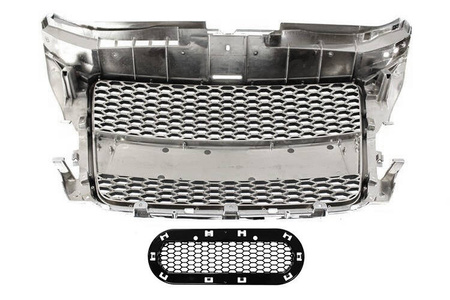 GRILL AUDI A3 8P RS-STYLE CHROME-BLACK (07-12)