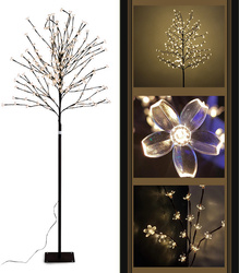 DRZEWKO DEKORACYJNE LED ŚWIECĄCE ŚWIĄTECZNE 120 CM
