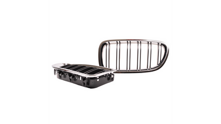 Grill sportowy podwójne żeberka Chrome & Black BMW 5 F10 F11 2010-2018