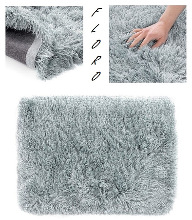 DYWAN FLORO 100 X 150 CM SHAGGY DŁUGI MIĘKKI WŁOS DO SALONU I SYPIALNI