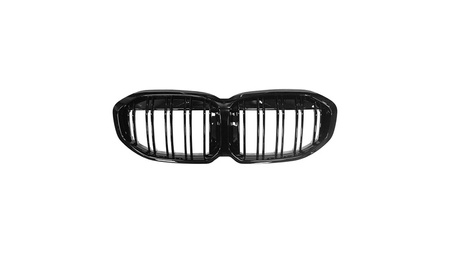 Grill sportowy podwójne żeberka Gloss Black BMW 1 F40 2019-obecnie
