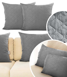 POSZEWKA DEKORACYJNA NA PODUSZKĘ AXEL 50 X 60 2 SZT OZDOBNA MIĘKKA MIKROFIBRA ZAMEK BŁYSKAWICZNY DO SYPALNI SALONU