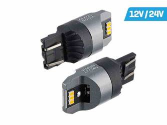 Żarówka VISION WY21/5W (T20q) 12/24V 6x 3020 SMD LED, nonpolar, CANBUS, pomarańczowa, 2 szt.
