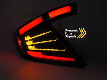 Lampy diodowe do Honda Civic X 16-21 Hatchback smoke