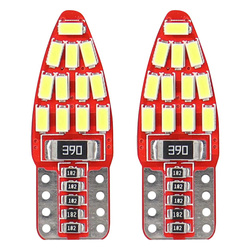 Żarówki LED CANBUS 24SMD 3014 T10e W5W boczne White 12V AMIO-01285