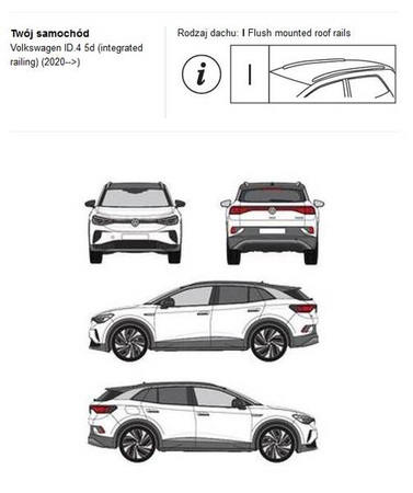 Bagażnik dachowy CRUZ AIRO FIX VW ID.4