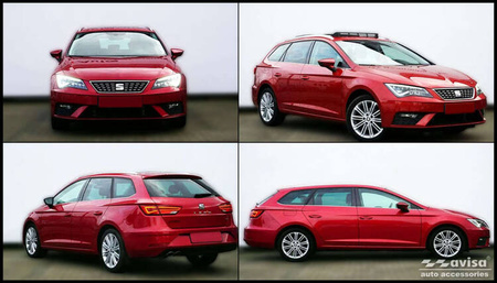 Nakładka na zderzak tylny Seat Leon 3 5F ST (Stal)