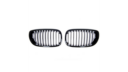 Grill sportowy pojedyncze żeberka Gloss Black BMW 3 E46 Facelift 2003-2006
