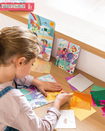 Zestaw artystyczny kalkomanii z folią Apli Kids - Moda