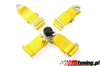 Pasy sportowe 4p 3" Yellow - Quick