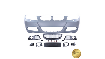 Przedni zderzak sport PDC SRA Lampy przeciwmgielne  BMW 3 (E90) Sedan (E91) Touring Facelift 2008-2011