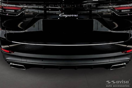 Nakładka na zderzak tylny do Porsche Cayenne 3 (Stal)