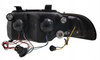Lampy przednie reflektory A4 B5 CHROM SOCZEWKI + R