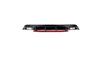 Tylny dyfuzor Red w zestawie z czarnymi końcówkami wydechu MERCEDES A-Class W176 2013-2018