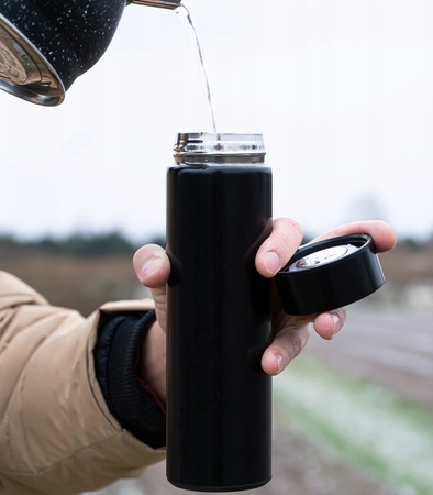 KUBEK TERMICZNY SMART Z WYŚWIETLACZEM LED 500ML TERMOS BIDON