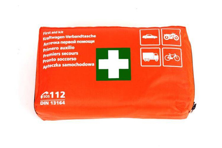 Apteczka samochodowa pierwszej pomocy DIN 13164